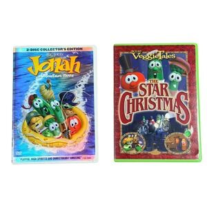 VeggieTales Jonah & Star of Christmas DVD Set Multicolor Kids Family Movie Night